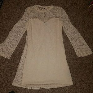 Cream Lace Dress